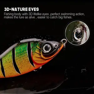 Isca de pesca destacável, isca de pesca dura para suspensão de jerkbait, 60mm 13g