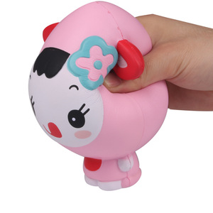 Pu Foam Cartoon Girl <b>Squishy</b> Toy For Girls Age 2 To 4 Years Slow Rebound Fidget Toy - Product Image 2