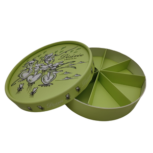 Boîte rigide imprimée colorée de haute qualité aimant arrondi stratification mate papier de matériaux recyclés biodégradables écologiques - Product Image 2