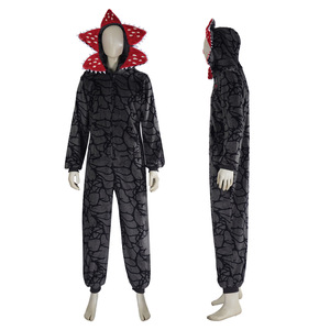 Pijamas Navideños con Diseño de Planta <span class=keywords><strong>Demogorgon</strong></span> - Mono para Adultos con Tela de Franela Acogedora, Mono Afelpado para Fiestas Navideñas - Product Image 4