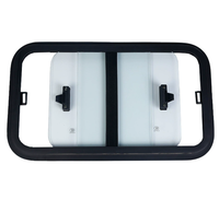 Fenêtre de cloison de voiture personnalisée Yacht Dining Car RV Véhicule électrique Fenêtre en verre coulissante en alliage d'aluminium Fenêtre en verre trempé