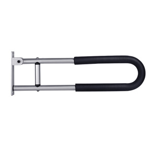 Barre d'appui de salle de bain Elly 60 mm en alliage d'aluminium avec poignée pliable en mousse pour personnes âgées et handicapées - Product Image 1