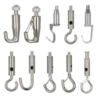 Système de suspension réglable pour câbles d'éclairage LED – Accessoires de fixation confortables et sécurisés en câble de cuivre et d'acier