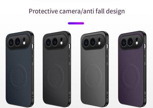 Funda Magnética con Textura de Cuero de Fibra de Carbono para Honor 500, Funda Protectora de Cuerpo Completo Compatible con Honor X8C Lite, Magic 8, 7 Pro - Product Image 6