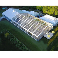 Tentes de réception de luxe 40x60 pour événements de mariage, transparentes, en alliage d'aluminium 6061T6, fabrication chinoise, plus de 20 ans d'expérience en gros, garantie 1 an