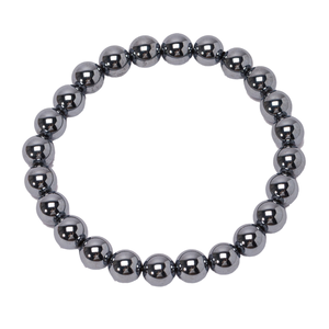 <span class=keywords><strong>Jofo</strong></span> Neuerscheinung 6MM/8MM/10MM/12MM Perlen Naturstein Klassisches Jubiläums-Charm Hämatit-Armband Rundförmige Fassung Unisex - Product Image 1