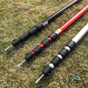 4-Section Telescopic Aluminum Awning Poles 90-280cm Dia 30/27/24/21mm Camping <b>Tarp</b> Tent Poles - Product Image 2