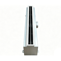 Diffuseur linéaire encastré avec boîte de plénitude intégrée, cadre en aluminium, revêtement en ABS, boîte en acier galvanisé pour la ventilation de plafond CVC