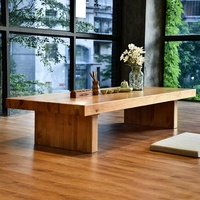 Table basse moderne simple en bois massif salon tatami japonais bureau bûche lit assis table d'ordinateur
