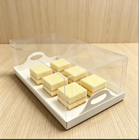 Barquette rectangulaire pour pain, gâteaux et desserts à emporter avec couvercle transparent