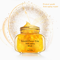 Soins de la peau du visage de haute qualité, gel de masque anti-âge à pétales de fleurs à la vitamine c, gel de masque blanchissant pour le visage