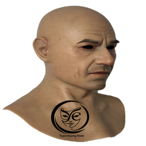 Masques de tête en silicone réalistes fabriqués à la main en usine, haute simulation, pour acteurs, films, cosplay, fêtes, Halloween, masques intégraux - Product Image 1