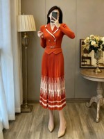Robe longue grande taille pour femmes, tailles 45-90 kg - Col formel, robe de bureau élégante, perles, volants, design plissé naturel