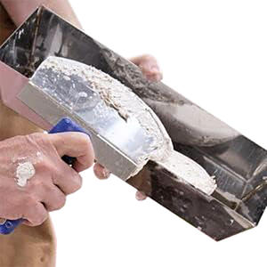 Scatola spatola in acciaio inossidabile muro a secco in muratura vassoio secchio con impugnatura morbida coltello per mastice per intonacatura in muratura - Product Image 5