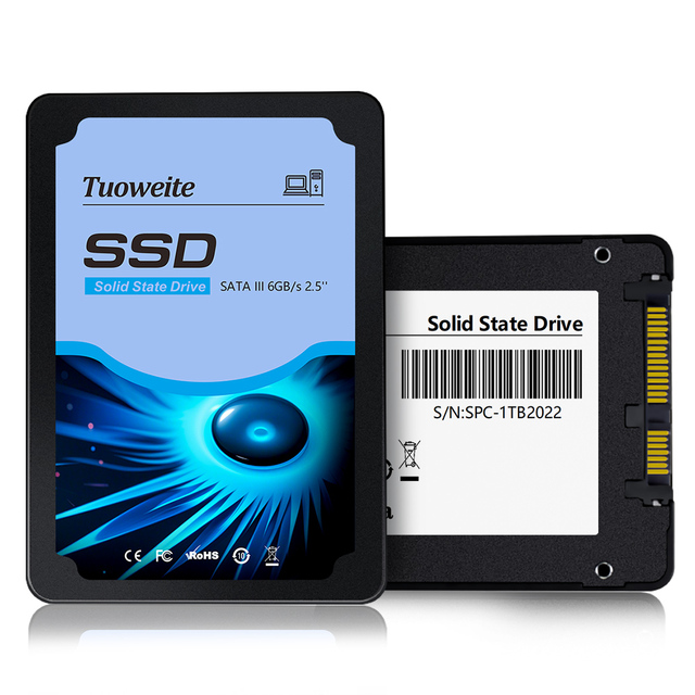 2.5" SATA III SSD 95%-98% New Tuoweite Internal Solid State Disk for Laptop High Quality External SSD 120/128/240/256/480/512GB