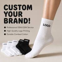 Pas de minimum de commande, chaussettes en tricot jacquard personnalisées unisexes, design OEM, créez vos propres chaussettes personnalisées