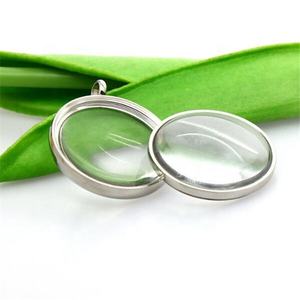 Yiwu-Tapa de tornillo de acero inoxidable Aceon, colgante de cristal con cúpula de cristal de recuerdo, joyería personalizable - Product Image 2