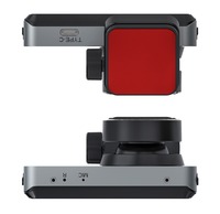 Caméra de tableau de bord double avec écran LCD 3 pouces, verrouillage par gravité, 4K+2K UHD, avec WiFi intégré, GPS, garantie 1 an, avant et arrière