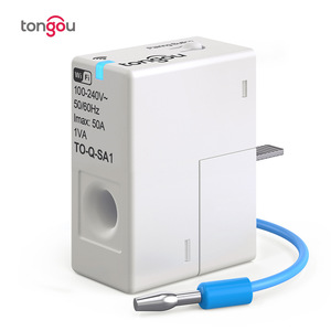 มิเตอร์วัดพลังงานอัจฉริยะ Tuya พร้อม WiFi ระบบตรวจสอบอัจฉริยะ เซ็นเซอร์วัดกระแสไฟฟ้า วัดค่าแบบเรียลไทม์ ระบบควบคุมพลังงานภายในบ้าน 1-50 M284 - Product Image 1