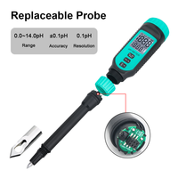 Testeur de pH professionnel 4 en 1 pour sol, testeur de pH pénétrant pour pâte, viande, pain, fruits semi-solides, sauces, acidimètre, testeur de qualité de l'eau