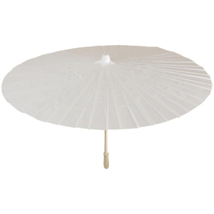 Sombrilla de Papel de Bambú Tallada a Mano, Parasol Blanco para Decoraciones de Boda, Arte Folclórico Vintage Reutilizable - Product Image 5