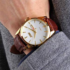 VVS Cinturino Vera Pelle Orologio Uomo Lusso Quarzo Alta Qualità Made in China OEM ODM Basso MOQ - Product Image 2
