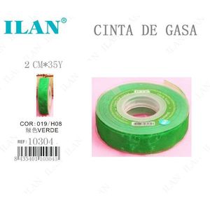 Il Nastro Gasa 2 Cm X 35 Y Verde Per Cucito E Artigianato - Product Image 1
