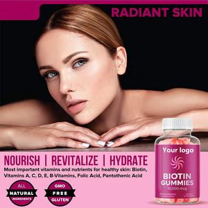2022 Hete Verkoop Biologische Veganistische Biotine Gummies Private Label Multivitamine Voor Haar Huid Nagels Schoonheidsproduct In Gummy Candy Dosering - Product Image 6