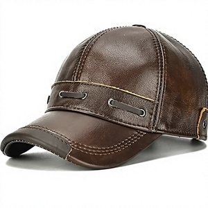 Gorra de Béisbol Unisex de Cuero PU, Transpirable, Impermeable, Ajustable, con Malla en la Parte Trasera, Hebilla de Metal, Estilo Casual, para las Cuatro Estaciones, Premium - Product Image 1
