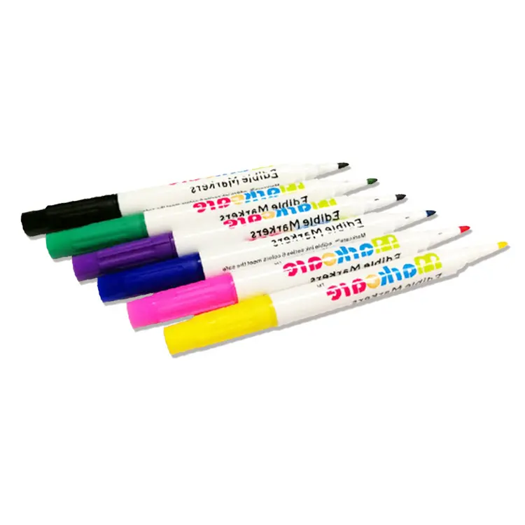 Baking tool Edible Marker with various colors decorating for cookie cake bread sandwich