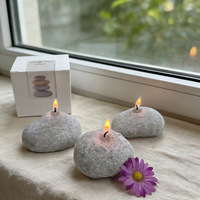 Neue Lifestyle-Ästhetik Steinförmige Kerze im Handgefertigten Stil Perfekt für Strand- und Gartenumgebungen Geburtstagsgeschenke
