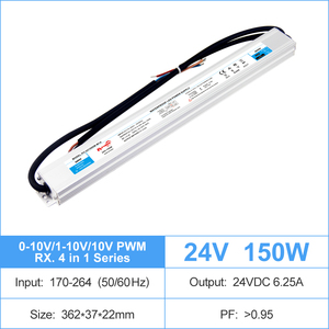 ไดรเวอร์ LED กันน้ำ IP67 CV 0-10V/1-10V/10V PWM/Rx ปรับหรี่แสงได้ 36-200W 100-240V/170-264V AC DC 12V 24V สำหรับกล่องไฟ LED - Product Image 5