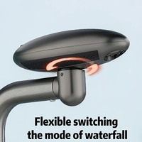 Robinet de lavabo moderne 3 voies avec modes pluie et eau potable, pivotant à 360°, mitigeur monotrou pour salle de bain et lavage des cheveux