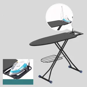 New Design Folding Hotel Ironing Board For Easy Hanging Space Saving 100% Cotton Cover With Felt Padding