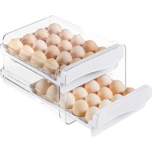 Boîte de rangement pour œufs empilable, type tiroir de réfrigérateur, qualité alimentaire, préservation de la fraîcheur, organisateur de cuisine, capacité de 12 œufs - Product Image 5