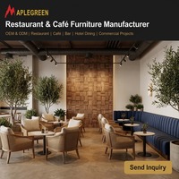 Ensemble de mobilier moderne pour hôtel et restaurant : banquette, table à manger, chaise, mobilier commercial pour café, bar, design personnalisé