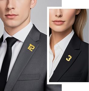 Bán Buôn Người Đàn Ông Và Phụ Nữ 100 Số Ve Áo Pins Vàng Trâm Pin Tie Tacks Cà Vạt Mũ Delta 13 Zeta 20 Sigma 22 Kim Loại Vàng Pins - Product Image 5