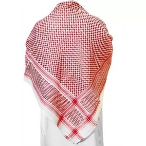 Pañuelo Árabe Personalizable, Pañuelo de Malla de Poliéster, Keffiyeh Palestina, Shemagh Musulmán de Oriente Medio - Product Image 4