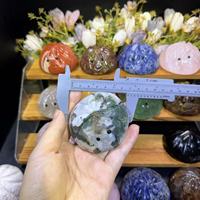 Artisanat en cristal de qualité usine : sculptures en pierre mixte (quartz rose, agate mousse) pour la décoration et la lithothérapie