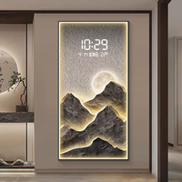 Horloge murale numérique LED moderne de luxe 50x100cm, décoration murale, peinture murale, décoration intérieure, dropshipping
