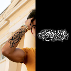 Autocollant de <span class=keywords><strong>tatouage</strong></span> temporaire personnalisé réaliste pour hommes Old School, boîte à encre, transfert d'eau, faux <span class=keywords><strong>tatouage</strong></span> semi-permanent au henné étanche - Product Image 3