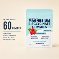 Gummies au Bisglycinate de Magnésium Saveur Framboise 400mg Chélaté Haute Absorption Sommeil et Détente