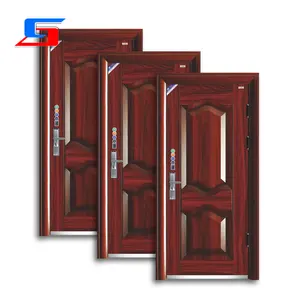 Residential Main Entrance Security Door Factory Direct Sale Classic Design 70 Or 90 Mm Thick Steel Security Door