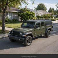 Hardtop en aluminium pour camionnette, coque de camping avec fenêtres à persiennes, plateforme de toit avec porte-clés pour Toyota Tacoma 5FT OEM