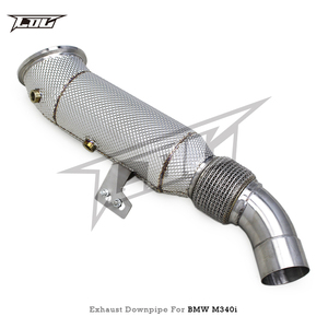 Tuyau de descente à flux libre en stock pour <span class=keywords><strong>BMW</strong></span> M240 M240i M340i M440i 540i X5/X6 G05/G06 A90 B58 3.0T avec bouclier thermique - Product Image 6