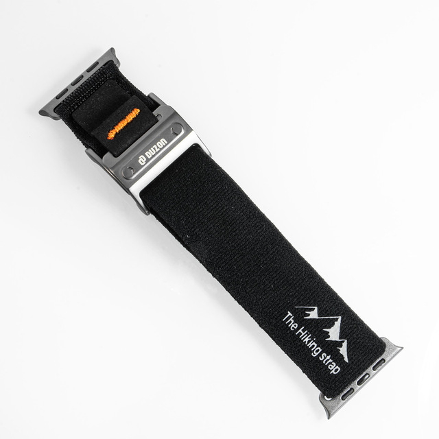Breathable Nylon Woven Strap with Velcro Stainless Steel Magnetic Buckle for Apple IWatch Ultra1/2 49mm Watch Loop Band