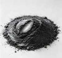 Poudre de pigment de revêtement à effet spécial GUANZUN pour l'impression d'emballages de luxe, noir charbon, aluminium holographique, 5-100 microns