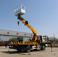 La plus nouvelle grue montée par camion télescopique multifonctionnel de 4 tonnes