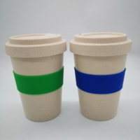 Tasse à café en fibre de bambou 450ml, tasse publicitaire imprimable LOGO, de qualité alimentaire et entièrement respectueuse de l'environnement