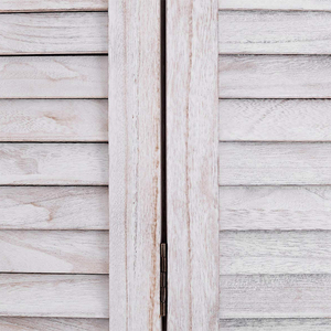 Séparateur de pièce classique en bois blanc, écrans de séparation hauts et pliants et diviseurs de pièce - Product Image 5